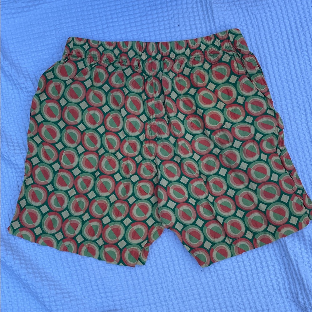 Lacoste for Ricky Regal Men’s Multicolor Geometric Shorts - Picture 7 of 10